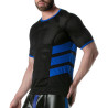 LEADER T-shirt en mesh LOADED Noir-Bleu